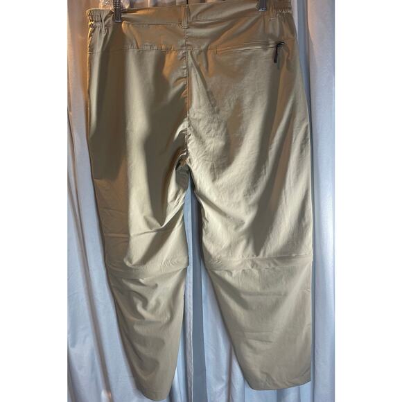 Outdoor Mens pant/zipper shorts Tan with pockets size 36 - Picture 2 of 7